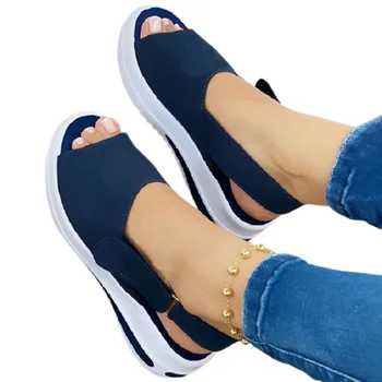 Naiste Sandaalid 2021 Uued Suve Kingad Naistele Pehme Wedge Platvorm, Sport Sandaalid Naine Avatud Varvas Vabaaja Rand Kingad Zapatos de Mujer