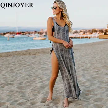 Naiste Sexy Bikini Beach Cover-up Ujumistrikoo Katab trikoo Suvel Rannas Kanda kudumise Supelrõivad Silma Beach Kleit Tuunika Kleit