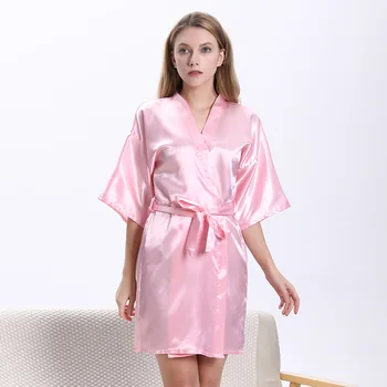 Naiste Suvine Pidžaama Rüü Siidist Kimono Pruut Naiste Hommikumantel Seksikas Satin Pruutneitsi Sleepwear Naiste Kleit Pesu Nightwear
