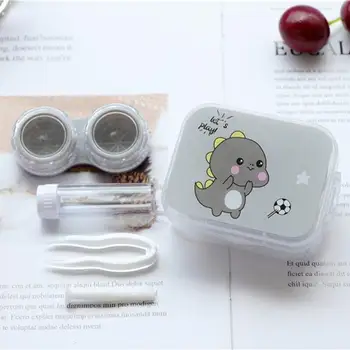 Naiste Tüdruk Silmad kontaktläätsede Konteiner Kast Omanik Juhul Travel Kit Mini Cartoon Kontaktläätsede puhul Värvilised Läätsed Armas