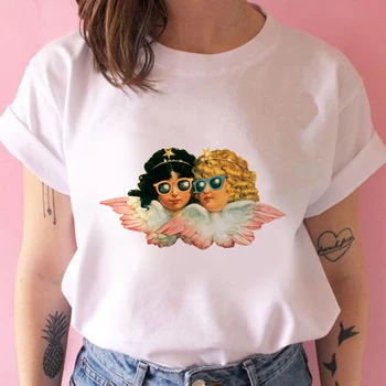 Naiste beebi grunge harajuku esteetiline tshirt naljakas ulzzang Graafiline hip-hop naiste t-särk riided streetwear top 84824