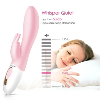 Naiste masturbatsioon, kliitori stimulatsiooni vibraator, naiste vagiina, soe küüliku kõrvad, topelt-punkti stimulatsiooni vibraator, sugu mänguasi 77728