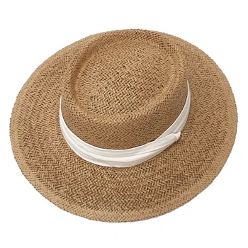 Naiste mütsid suvel Väljas Kevad-Suvel Ringi Mütsi päikesekaitse Beach Flat Top Õled Müts Naiste Suve Mütsid