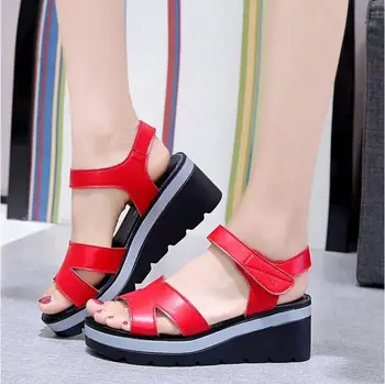 Naiste sandaalid 2021 uus naiste kõrge kontsaga suve kiilud Platvorm 4 Stiilis kingad naiste pulm sandaalid kleit sussid pumbad femme