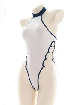 Naiste Õõnes Välja Pits-up Bodysuit Catsuit Seksikas Naistepesu Kostüüm Daamid Päitsed Kaela Backless Kombekas Varrukateta Leotard Teddies