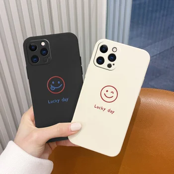 Naljakas Smiley Muster Telefon Case For iPhone 12 Pro Max 11 X XS XR XSMAX SE2020 8 8Plus 7 7Plus 6 6S Pluss Vedel Silikoon Kate 71792