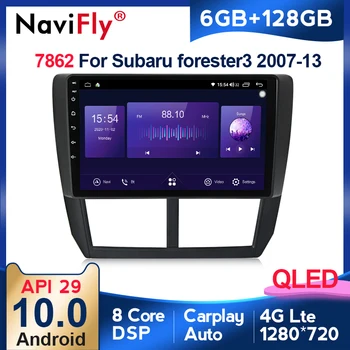 Navifly DSP 8core 6G 128G 1280*720QLED Android10.0 GPS-Auto, Auto, Raadio, Video Mängija Subaru Metsnik 3 SH 2007 - 2013 carplay