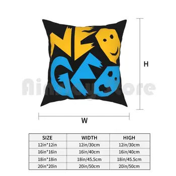 Neo Geo Logo Padjapüür Trükitud Kodu Pehme Viska Padi Mängija Mängud Retro Retrogamer Retrogaming Mängude Videomängud