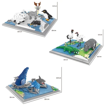 New City Mini Zoo Armas Loom Maailmas On Diy Mudel Ehitusplokid Looja Diamond Micro Tellised Haridus Mänguasjad Lastele Kingitused