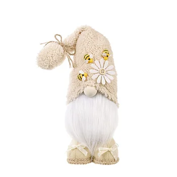 Newl Suvel Gnome -, Plüüš-Mesilaste Päev rootsi Kääbus Kujukeste koos Mesilase & Lill Decor Teemastatud Täidisega Ornament Köök Kodu HG996