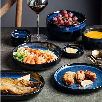 Nordic light luksus keraamiline kauss lauanõud leibkonna ahju muuta nõud loominguline lihtsaid roogasid toidud toidud, toidud toidud, riisi -