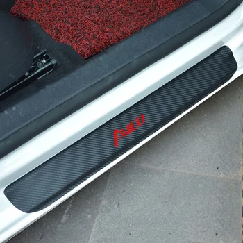Näiteks CHEVROLET Aveo Carbon Fiber Auto Uks Teretulnud Pedaali Film Kleebised Anti Scratch Ükski Tõsta Ukse Lävepakk Guard Lnterior Lohistama