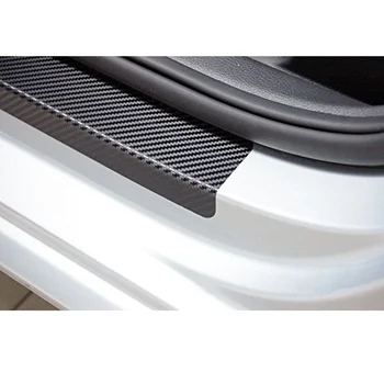 Näiteks CHEVROLET Aveo Carbon Fiber Auto Uks Teretulnud Pedaali Film Kleebised Anti Scratch Ükski Tõsta Ukse Lävepakk Guard Lnterior Lohistama