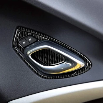 Näiteks Chevrolet Camaro 2016 -2020 Carbon Fiber Auto Salongi Ukse Käepide Raami Kaas Sisekujundus Ukse Kaussi Kleebis Ukse Lukk Sisekujundus 109481