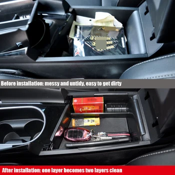 Näiteks Hyundai Elantra Avante CN7 2021 kaitsme taga kast ladustamise kasti muundatud kesk-taga kast auto interjöör