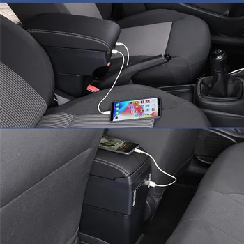 Näiteks Hyundai Elantra Touring i30 i30cw taga kast universaalne auto center console muutmine tarvikud topelt tõstatas USB