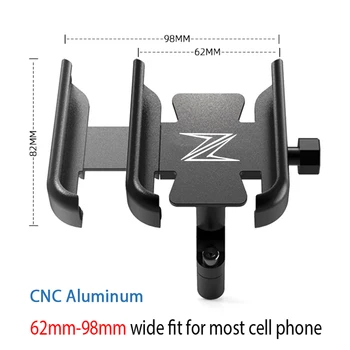 Näiteks Kawasaki Z300 Z400 Z650 Z800 Z750 Z900 Z900RS Z1000 Z1000SX Lenkstangi Mobiiltelefonide Hoidja GPS seista konsool Koos logo Z