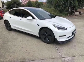 Näiteks Tesla Model 3 2019 2020 2021 2022 Päris Carbon Fiber Front Tagumine Difuusor Huule Kaitseraud Pool Seelik kit Spoiler Auto Tarvikud