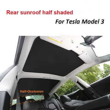 Näiteks Tesla Model 3 Päikesevarju Salongi Esi-taga auto katuseaknad päikesekaitsetoodete soojustus kardin 139841