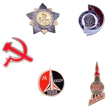 Nõukogude Teema Emailiga Pin-CCCP Space Flight Pääsme Retro Kollektsioon