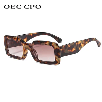 OEC CPO Vintage Ristküliku Päikeseprillid Naiste Mood PC Raami Square päikeseprillid Naine Classic Retro Mustad Prillid Oculos UV400