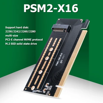 ORICO PSM2-X16 M. 2 NGFF Klahvi M NVMe SSD PCI-e 3.0 X16 laienduskaardi 2230 2242 2260 2280 M. 2 SSD Adapter M. 2 M Võti Liides 101114