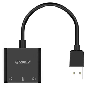 ORICO SKT3-BK USB Väline helikaart Lauaarvuti, Sülearvuti, Väline Peakomplekt Tasuta Sõita Sõltumatu helikaart