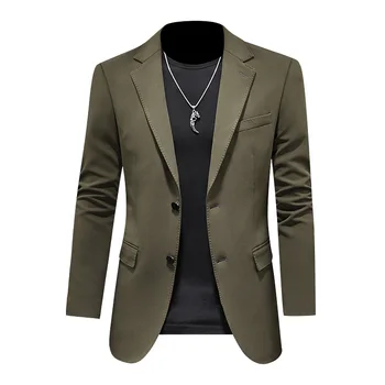 Oliivi Roheline Pintsak Meestele 2021 Uute tulijate 5XL Jaqueta Masculina Luksus Kostüüm Homme Vabaaja Ülikond Jakid Americana Hombre Q215 111702