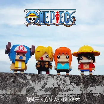 One Piece Anime, Joonis Paljud Armas Nukk Monkey D. Luffy Roronoa Zoro Usopp Nami Tony Tony Chopper Ehitusplokk Mini Tellised Mänguasjad