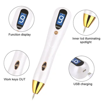 Oveliness LCD Pühkima Laigud Pen Laser Mutt Tätoveering Tilk Eemaldamise Pen Mool Eemaldamine Soolatüügas Konnasilmad Dark Spot Remover Salong Ilu Vahend
