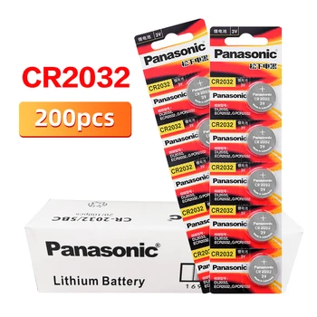 PANASONIC 200pcs/palju cr2032 Brand New Nuppu Patareid 3V Mündi Liitium Aku Vaata puldiga Kalkulaator cr2032