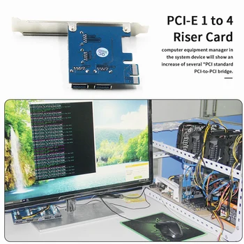 PCI-E 1 kuni 4 express 1X slots Ärkaja Kaart PCI-E USB 3.0 Väline Kaart PCI-E Kordaja Kaardi Kaevandamine Aksessuaar BTC HOOLDUS