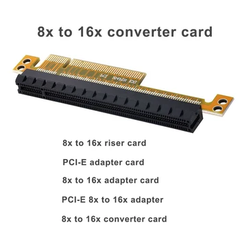 PCI Express Ärkaja Kaardi X8, et X16 Hiire Pesa Adapter Ärkaja Converter Kaardi Meeste ja Naiste Adapter Arvuti Lisaseadme eest 1U Server 112847
