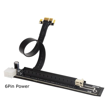 PCI-e X1, et X16 Ärkaja Kaardi pikendusjuhe 6Pin Power Pole vaja USB-Gen3.0 PCI-E 1x 16x GPU Kaabel Nvidia Bitcoin Kaevandamine Kaevur
