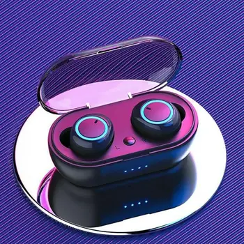 PLOOTA Y50 bluetooth kõrvaklapid 5.0 TWS Traadita Headphons kõrvaklapid Earbuds Stereo Gaming Headset Koos Aku Kast telefon 191049