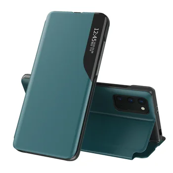 PU Nahk Smart Akna Vaadata luuk Jaoks Xiaomi Mi 10 10T Pro Lite POCO M3 X3 NFC Redmi Lisa 9 S 8 8T 9A 9C Magnet Stand Case