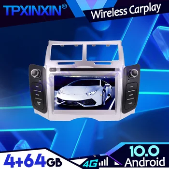 PX6 Android 10.0 4G+64G IPS Carplay Toyota Yaris 2005-2011 Auto Lindi Recoder Multimeedia Mängija juhtseade Navi GPS Auto Raadio