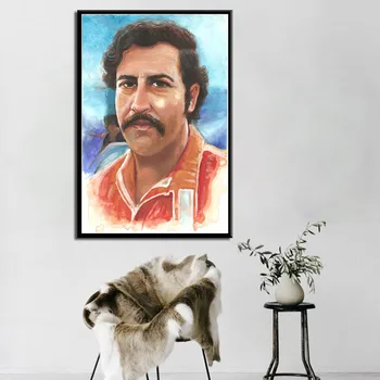 Pablo Escobar Kuum Kuulsa Kaasaegse Maali Kunst Home Decor Pildi Kvaliteedi Lõuend Plakat Magamistuba Elavad Diivan Seina Decor A1284 104247