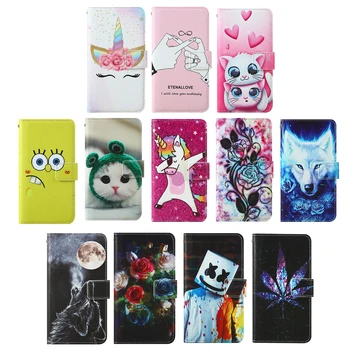 Painted wallet Case cover For Itel A14 A22 Pro A23 A44 A62 P13 Plus S42 A11 P11 Flip Leather Phone Case Cover