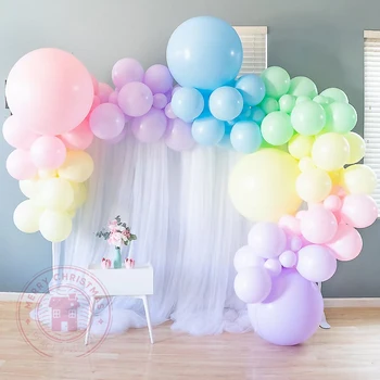 Paksenemine Ring Macaron Latex Balloon Pulm Teenetemärgi Õnnelik Sünnipäeva Vanik Arch Decor Õhupallid Lisaseadmete Hulgimüük