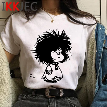 Paz Mafalda top tees t-särk naiste vintage tumblr paar riided ulzzang streetwear t-särk top tees pluss suurus