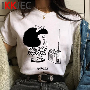 Paz Mafalda top tees t-särk naiste vintage tumblr paar riided ulzzang streetwear t-särk top tees pluss suurus