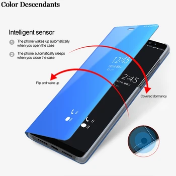 Peegel Vaadata Smart Flip Case For Xiaomi Mi A3 Lite Xaiomi m i miA3 3 A3Lite Luksus algse Magnetvälja fundas kohta 360 Telefoni Kate
