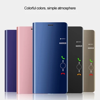 Peegel Vaadata Smart Flip Case for Sony Xperia 10 Pluss Xperia10 10plus I4213 Luksus Algse Magnetvälja Fundas kohta Nahast Telefoni Kate 120269