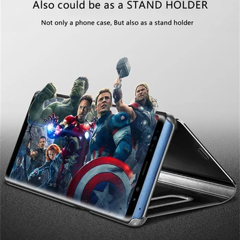 Peegel Vaadata Smart Flip Case for Sony Xperia 10 Pluss Xperia10 10plus I4213 Luksus Algse Magnetvälja Fundas kohta Nahast Telefoni Kate