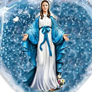 Peen Südame Kujuline Kristall Klaasist Ripats Rist Ehted Kaelakee Neitsi Maarja Armastus Omaks