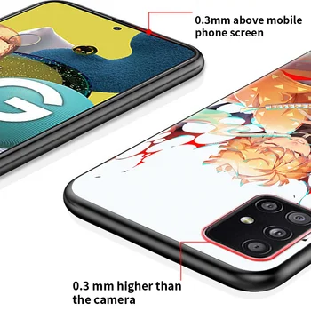 Pehme Bumper Case For Samsung Galaxy A51 A71 A21s A50 A31 A12 A41 A52 M31 A42 A32 M51 A11 A02s Silikoon Kate Demon Slayer Anime