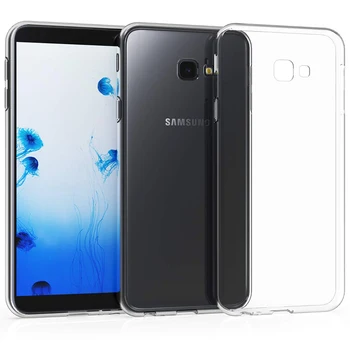 Pehme TPU Case For Samsung Galaxy J4 Pluss J4+ 2018 Selge Silikoon Kaitsev Kristall tagakaas Caso kogu Keha Capa Coque Nahk