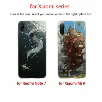 Pehme TPU Puhul Xiaomi Mi 11 Ultra Pro 10 9 8 SE 6X 5X A3 A1 A2 LITE cc9 Pro cc9e Kate Studio Ghibli Spirited Away