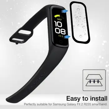 Pehme TPU Selge Smartband kaitsekile Samsung Galaxy Fit 2 SM-R220 Smart Käepaela Fit2 R220 Screen Protector Kate